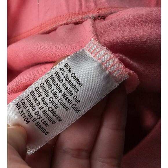 Crown & Ivy  XL pull on terry cloth skort pink green floral active mini modest - Picture 7 of 9